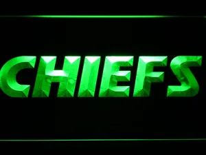 Kansas City Chiefs Text LED Neon Sign