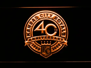 Kansas City Royals 40th Anniversary Logo LED Neon Sign - Legacy Edition