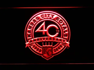 Kansas City Royals 40th Anniversary Logo LED Neon Sign - Legacy Edition