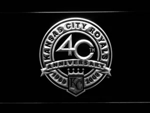 Kansas City Royals 40th Anniversary Logo LED Neon Sign - Legacy Edition