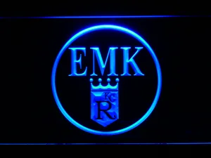 Kansas City Royals EMK Memorial Logo LED Neon Sign - Legacy Edition