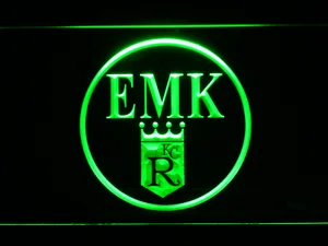 Kansas City Royals EMK Memorial Logo LED Neon Sign - Legacy Edition