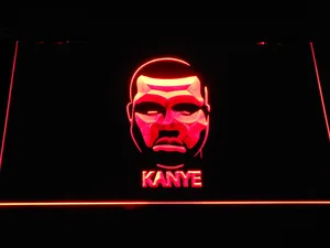 Kanye West Face LED Neon Sign