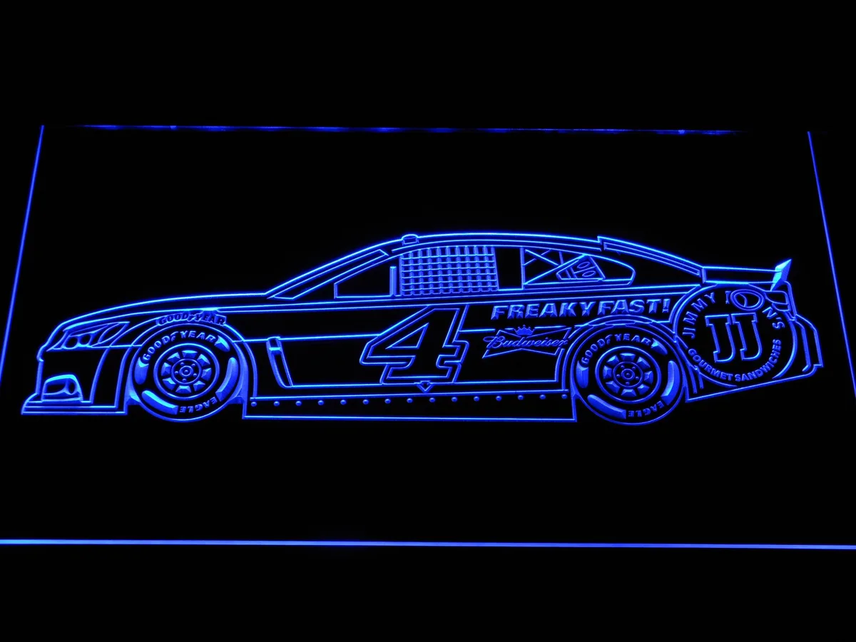 Kevin Harvick Race Car LED Neon Sign