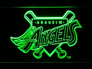 Los Angeles Angels of Anaheim 1997-2001 Home Plate Logo LED Neon Sign - Legacy Edition