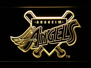 Los Angeles Angels of Anaheim 1997-2001 Home Plate Logo LED Neon Sign - Legacy Edition