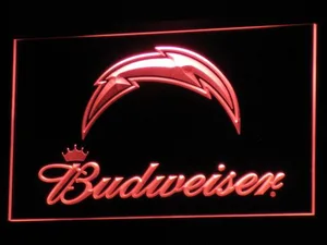 Los Angeles Chargers Budweiser LED Neon Sign