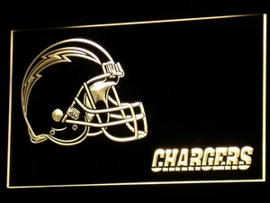 Los Angeles Chargers Helmet LED Neon Sign