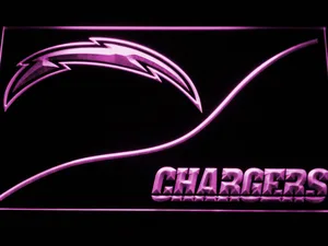 Los Angeles Chargers Split LED Neon Sign