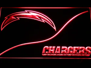 Los Angeles Chargers Split LED Neon Sign