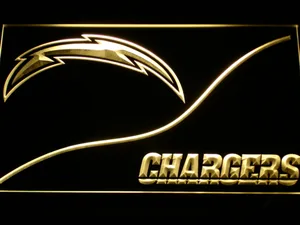 Los Angeles Chargers Split LED Neon Sign