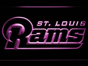 Los Angeles Rams 2000-2015 Text LED Neon Sign - Legacy Edition