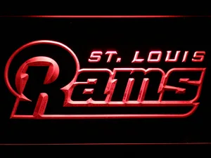 Los Angeles Rams 2000-2015 Text LED Neon Sign - Legacy Edition