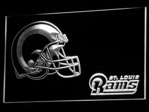 Los Angeles Rams Helmet LED Neon Sign - Legacy Edition