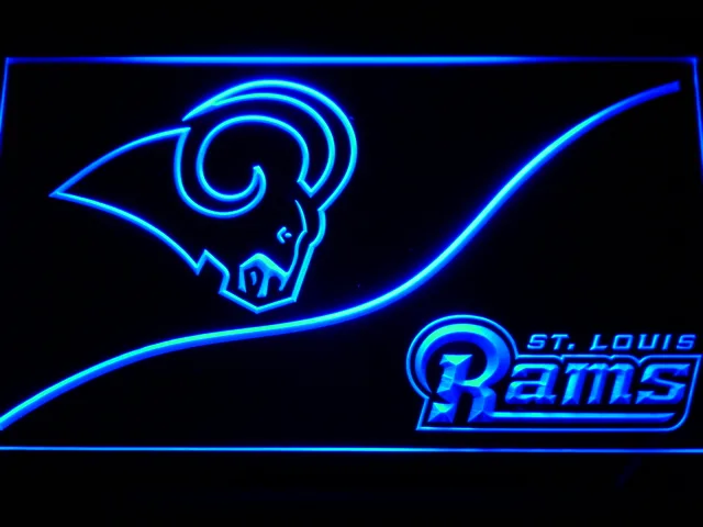 Los Angeles Rams Split LED Neon Sign - Legacy Edition