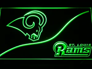 Los Angeles Rams Split LED Neon Sign - Legacy Edition