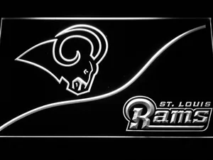 Los Angeles Rams Split LED Neon Sign - Legacy Edition