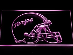 Maryland Terrapins Helmet LED Neon Sign