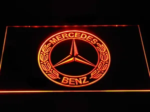 Mercedes Benz Old Logo LED Neon Sign