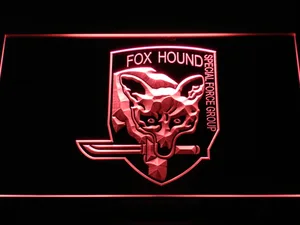 Metal Gear Solid - Foxhound LED Neon Sign