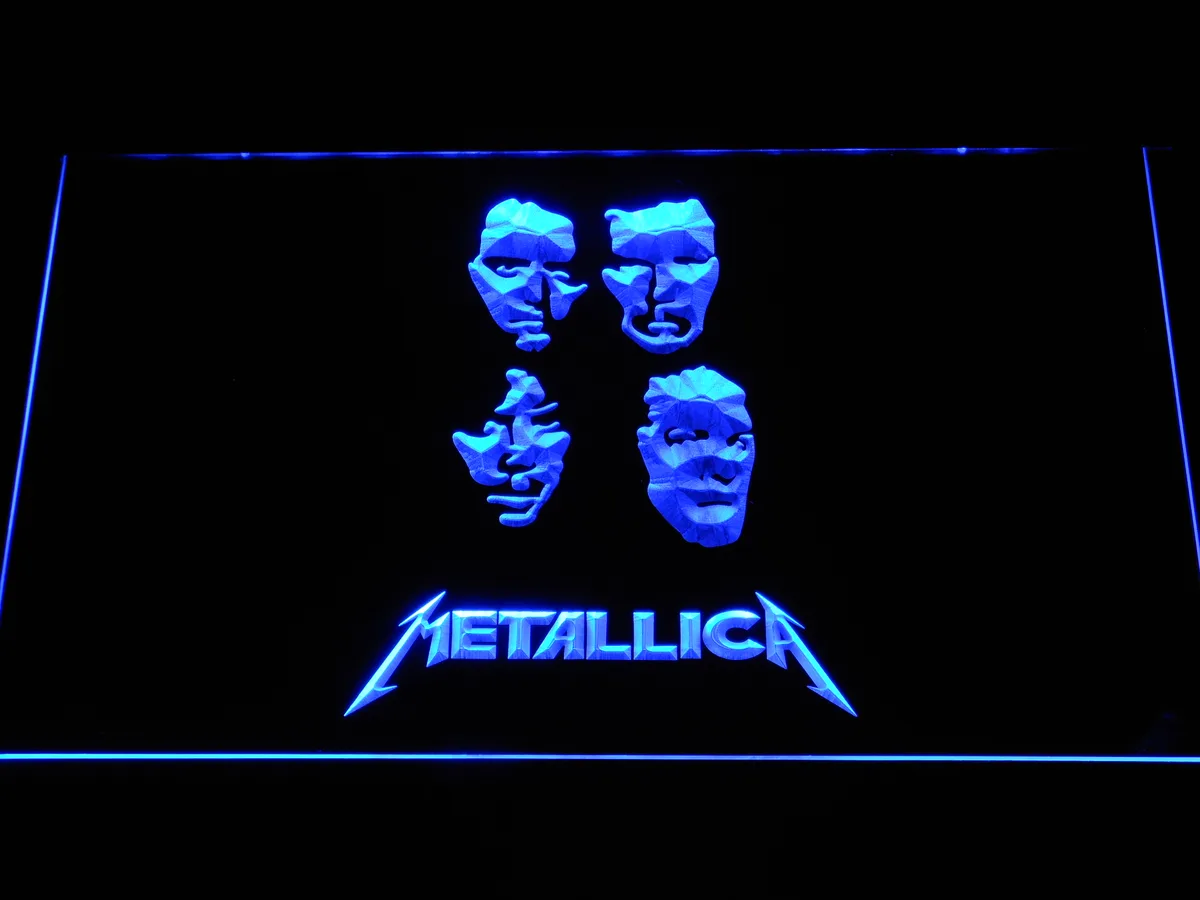 Metallica Faces LED Neon Sign