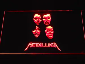 Metallica Faces LED Neon Sign
