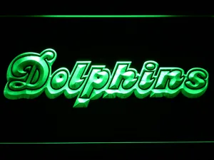 Miami Dolphins 1980-1996 LED Neon Sign - Legacy Edition