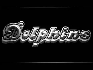 Miami Dolphins 1980-1996 LED Neon Sign - Legacy Edition