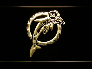 Miami Dolphins 1989-1996 LED Neon Sign - Legacy Edition