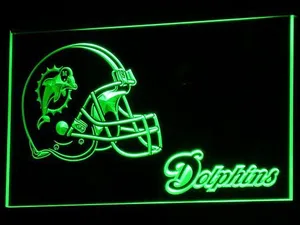 Miami Dolphins Helmet LED Neon Sign