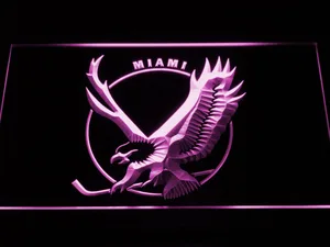 Miami Screaming Eagles Logo LED Neon Sign - Legacy Edition