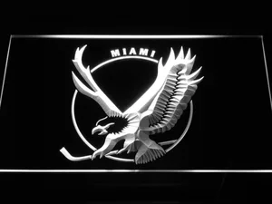 Miami Screaming Eagles Logo LED Neon Sign - Legacy Edition