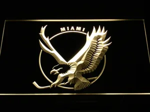 Miami Screaming Eagles Logo LED Neon Sign - Legacy Edition