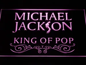 Michael Jackson King of Pop Text LED Neon Sign