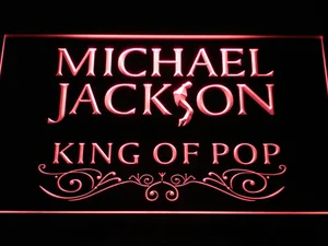 Michael Jackson King of Pop Text LED Neon Sign