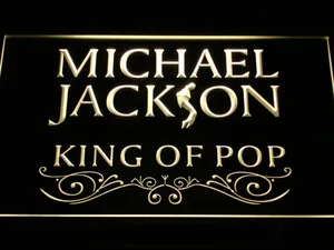 Michael Jackson King of Pop Text LED Neon Sign