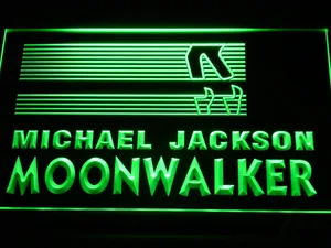 Michael Jackson Moonwalker Bars LED Neon Sign