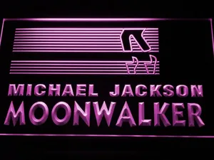 Michael Jackson Moonwalker Bars LED Neon Sign