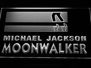 Michael Jackson Moonwalker Bars LED Neon Sign