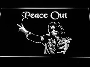 Michael Jackson Peace Out LED Neon Sign