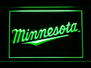 Minnesota Twins 3 LED Neon Sign