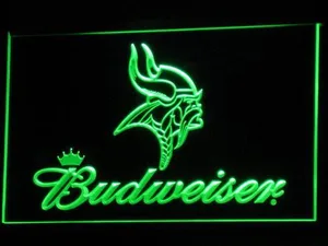 Minnesota Vikings Budweiser LED Neon Sign