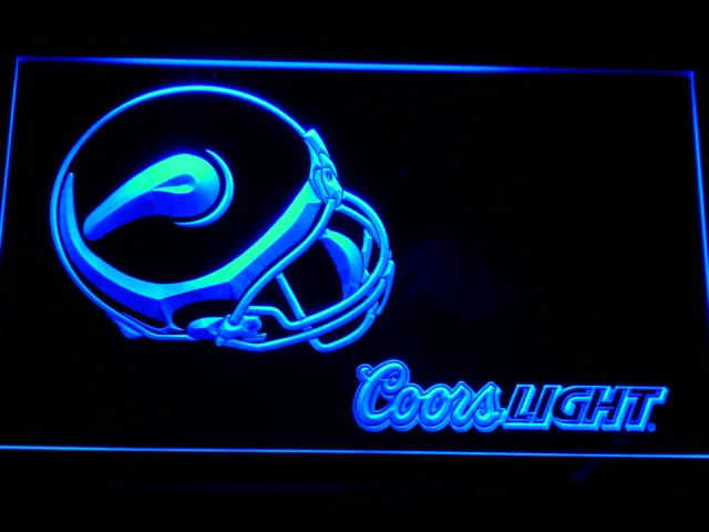 Minnesota Vikings Coors Light Helmet LED Neon Sign