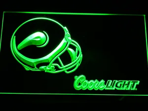 Minnesota Vikings Coors Light Helmet LED Neon Sign