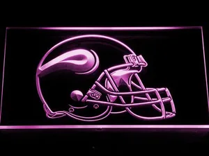 Minnesota Vikings Helmet LED Neon Sign