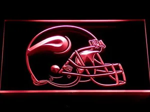 Minnesota Vikings Helmet LED Neon Sign