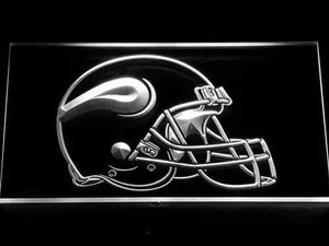 Minnesota Vikings Helmet LED Neon Sign