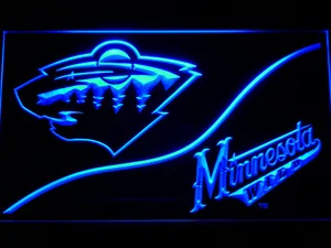 Minnesota Wild Split LED Neon Sign