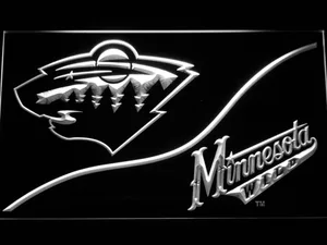 Minnesota Wild Split LED Neon Sign