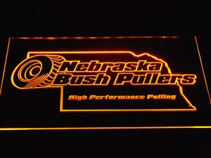 Nebraska Bush Pullers LED Neon Sign